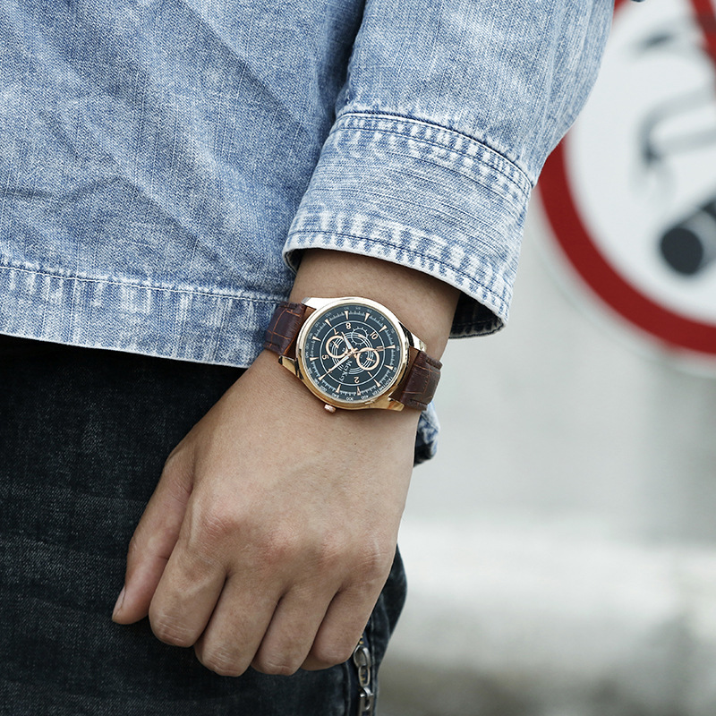 Montre à quartz pour hommes, nouvelle mode, ceinture, cadeau_voghion.com