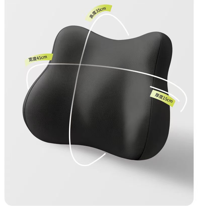 Memory Foam Car Headrest and Lumbar Support Set, Neck Pillow, Car Lumbar Support Cushion, Long Sitting Lumbar Support Cushion, Available for Dropshipping