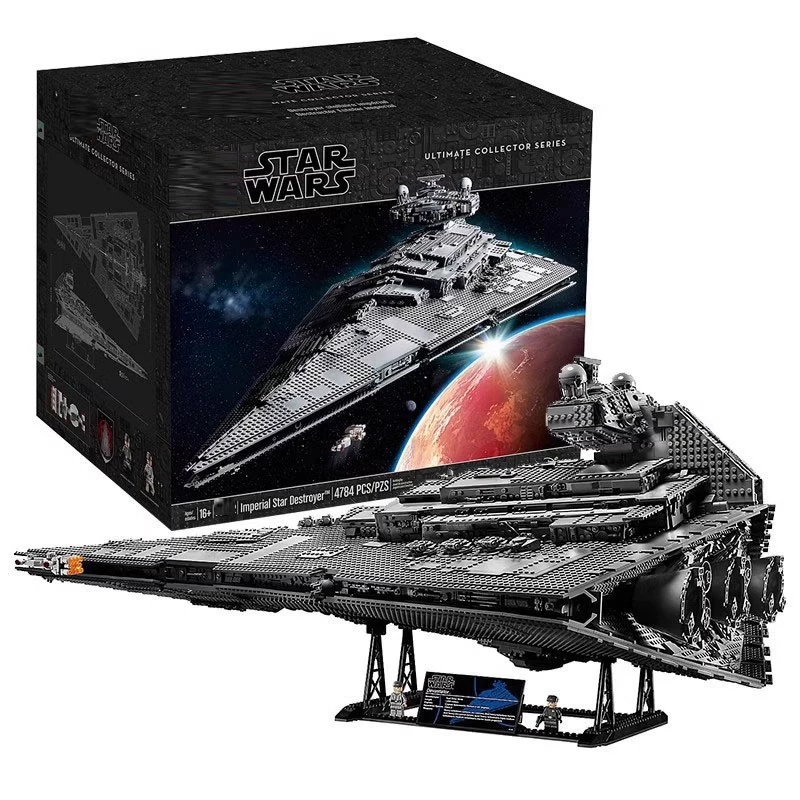 Совместимый с серией Star Wars конструктор StarWars75252 Имперский звездный разрушитель, сборный набор строительных блоков