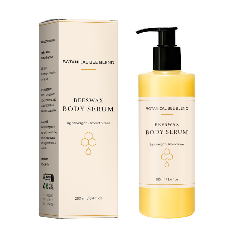 Cross-Border Colored Bottle Beeswax Body Essence for Gentle Moisturizing and Softening of Skin, Suitable for Applying All over the Body for Daily Skin Care Cross-Border Colored Bottle Beeswax Body Essence for Gentle Moisturizing and Softening of Skin, Suitable for Applying All over the Body for Daily Skin Care