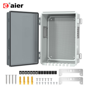 Outdoor plastic waterproof distribution box with U-shaped hole outdoor hinge power box outdoor waterproof junction box