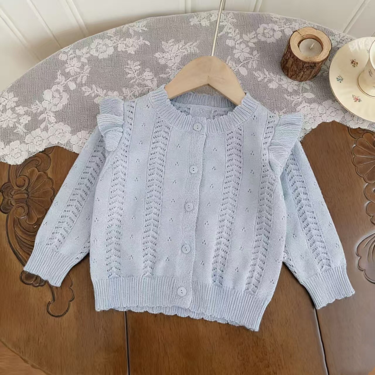 2026 Girls' Air Conditioning Cardigan, Summer Thin Children's Knitted Cardigan, Baby Outerwear Shawl, Sun Protection Top