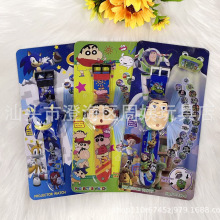 新品小新公仔翻盖投影手表儿童投影发光玩具芭斯光年精美礼物热卖