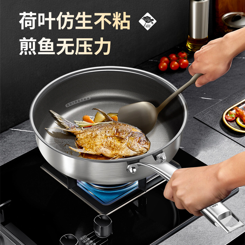 [Nuevo producto] TiO recubrimiento casero sin recubrimiento antiadherente estufa electromagnética salsa de filete profunda