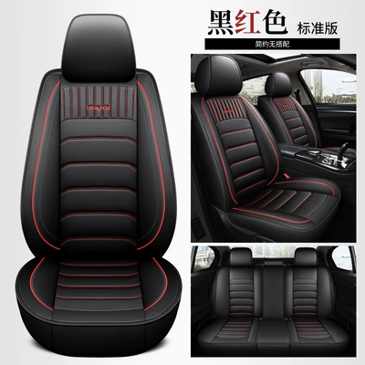 Modelə uyğun (Original) oturacaq örtükləri – 15 full leather seven-seat special - cys-c-15-black-and-red-five-seat-standard-version-11