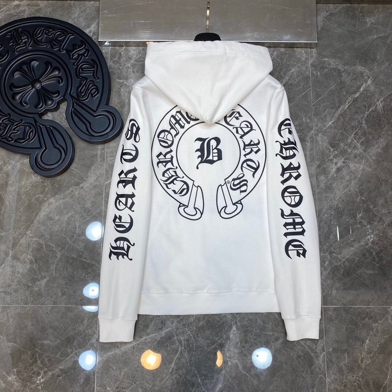 Chrome Heart Hoodie 克罗伈十字架连帽卫衣跨境宽松男女拉链帽衫|undefined