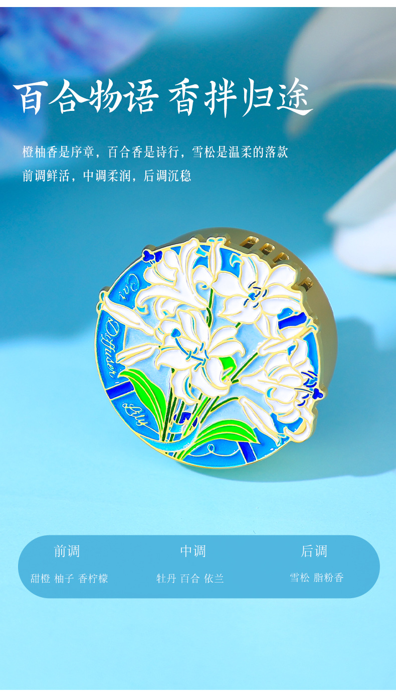 Lily Story Car Fragrance New Release: Forbidden City Collaboration Solid Car Fragrance Vent Diffuser