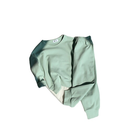 Children's Clothing DeRong Home Suit  Autumn and Winter New Men's and Women's Baby Clothes Pajamas and Pajamas Pants Thermal Underwear