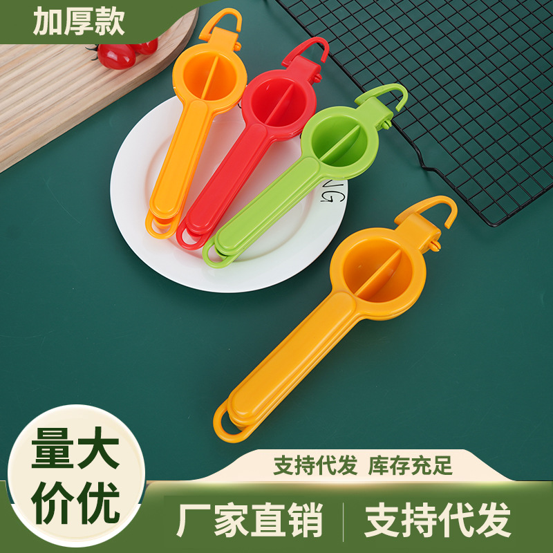 Exprimidor manual de frutas, con gancho, limón y frutas