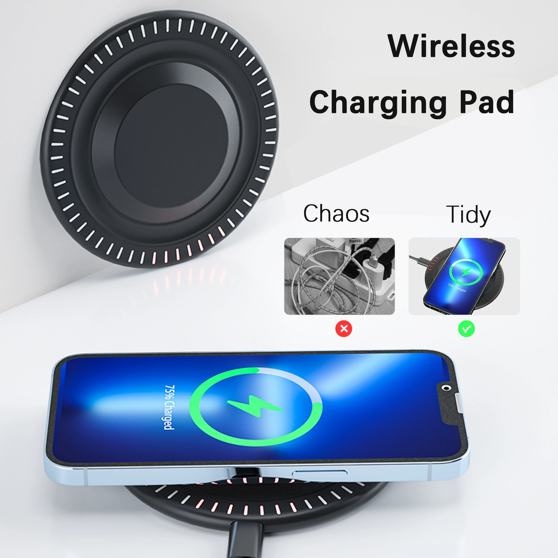 Зарядное устройство 15W для совместимых смартфонов Apple