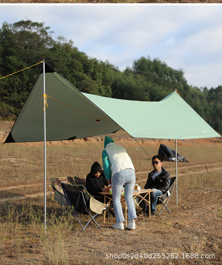 Canopy Outdoor Camping Tent Sun Shelter Ultralight Camping Picnic Rainproof Sunproof Pergola Portable Beach Canopy