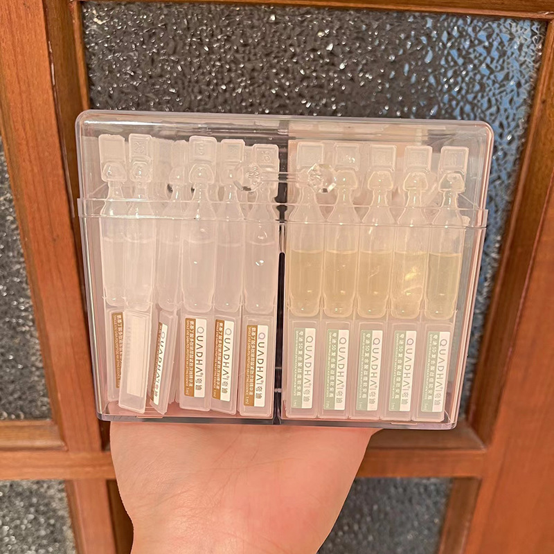 Caja de almacenamiento de cubierta de escritorio transparente, esencia de descarga secundaria, caja de almacenamiento de acrílico, lápiz labial de cosméticos, muestra de acabado a prueba de polvo image 3