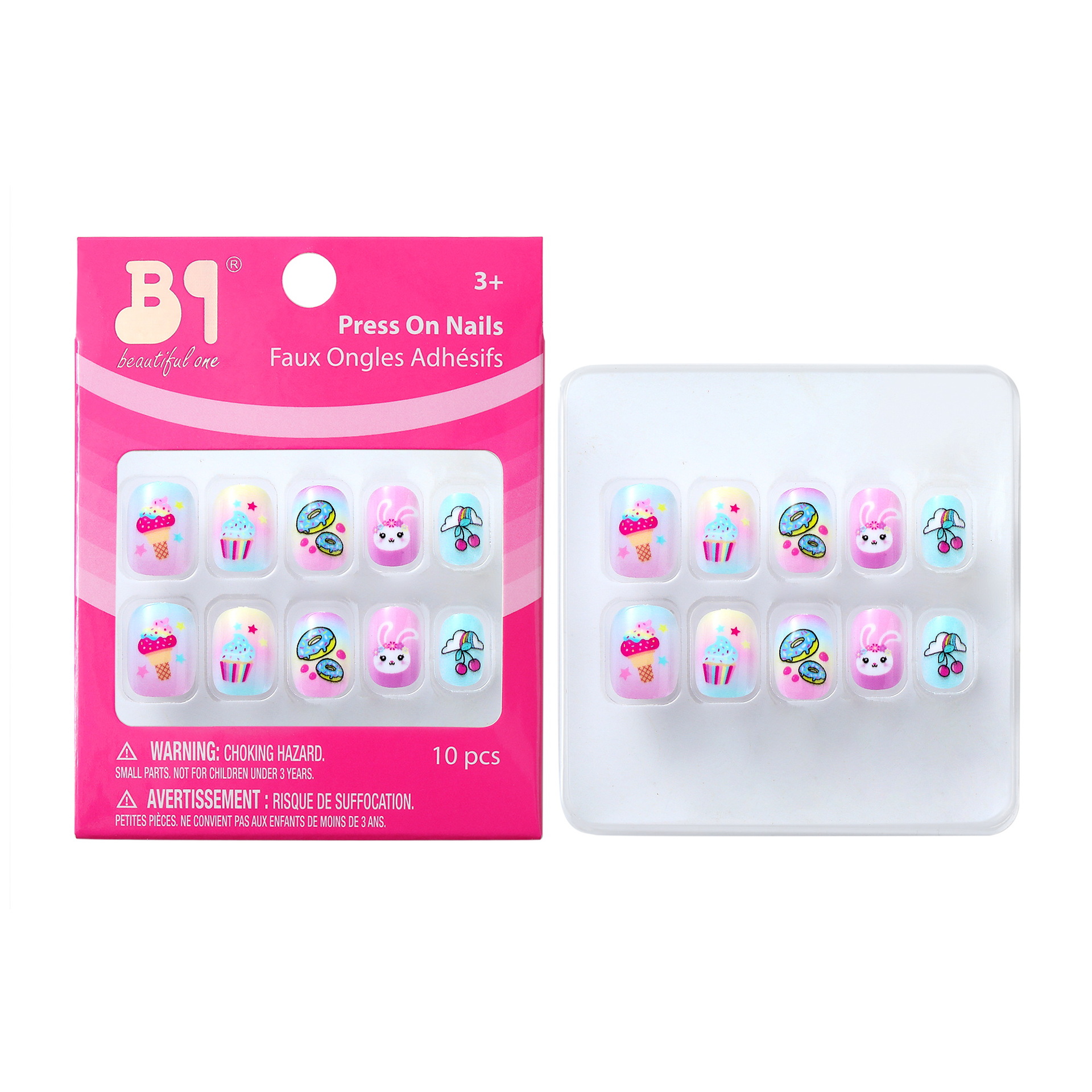 Children's plastic fake nails for manicure for nails