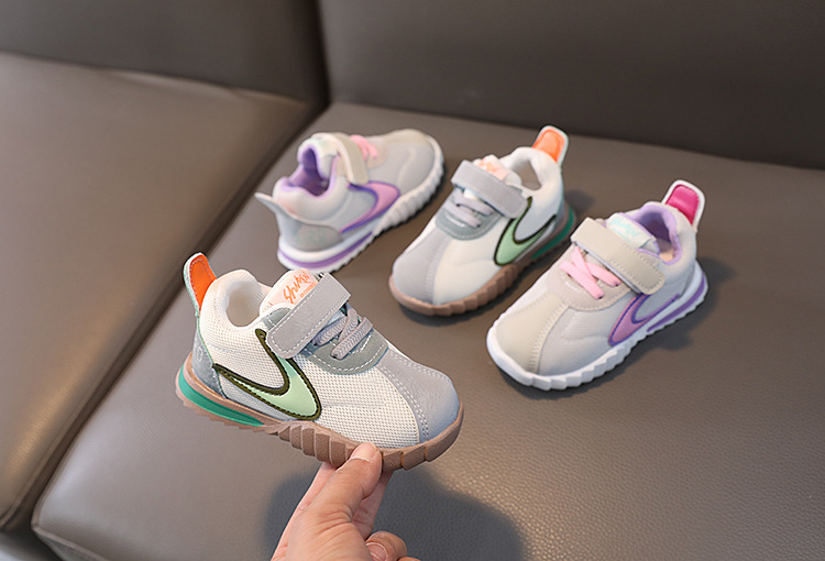 2023 Spring New Casual Mesh Breathable Boys Girls' Sports Lightweight Middle and Small Children's Running Shoes_voghion.com