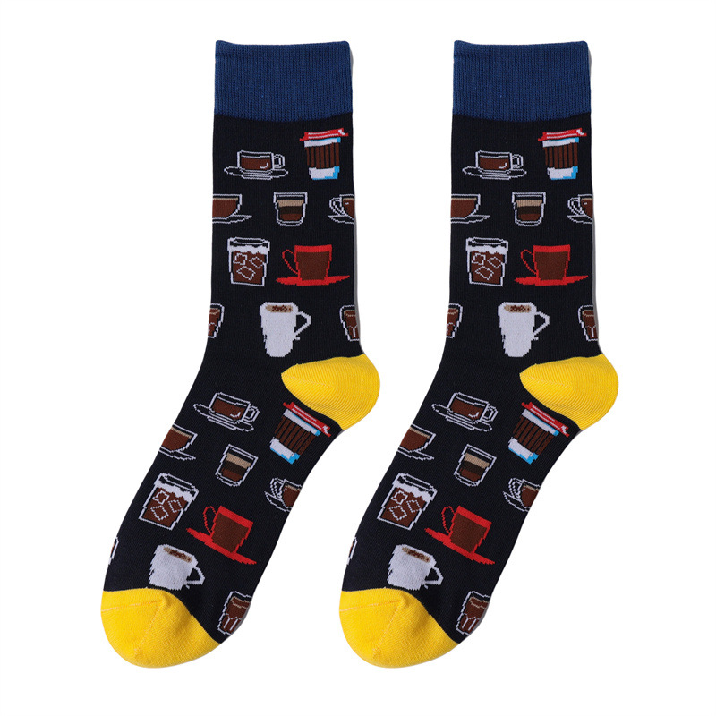 A Pair Quantity Home, Outdoor, Daily Occasion Non-Slip Function Halloween Festival Halloween Cute Unisex Animal Skull Cotton Crew Socks A Pair