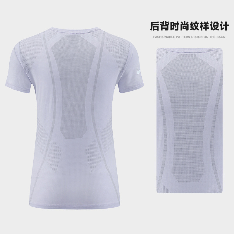 Camiseta deportiva ropa de Yoga de manga corta de verano para mujer top de secado rápido correr ciclismo entrenamiento ropa de fitness slim fit adelgazamiento
