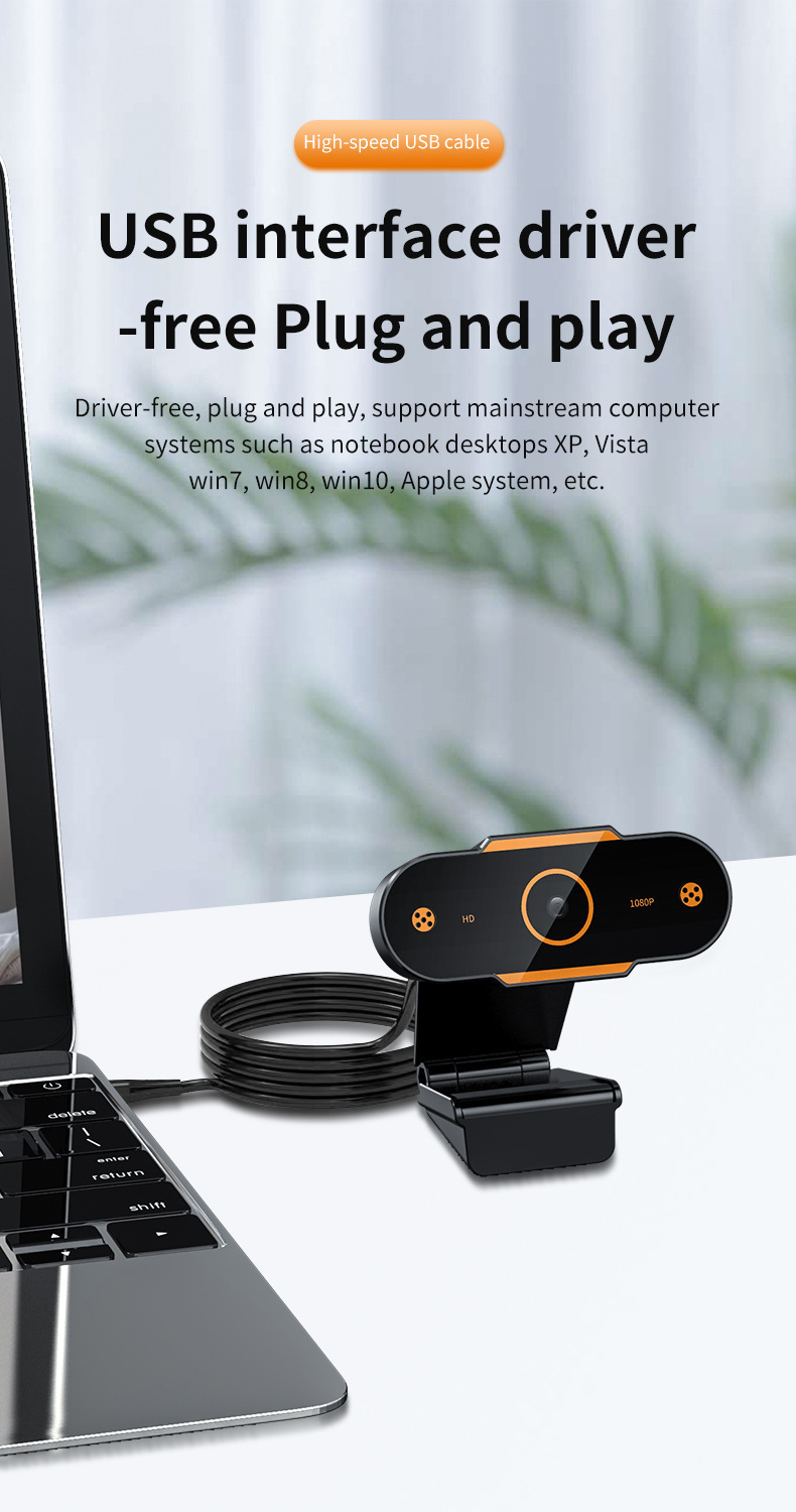 Computerkamera A11 HD 1080P Netzwerk-Livestream mit Mikrofon 2-in-1 Desktop-Computerkamera