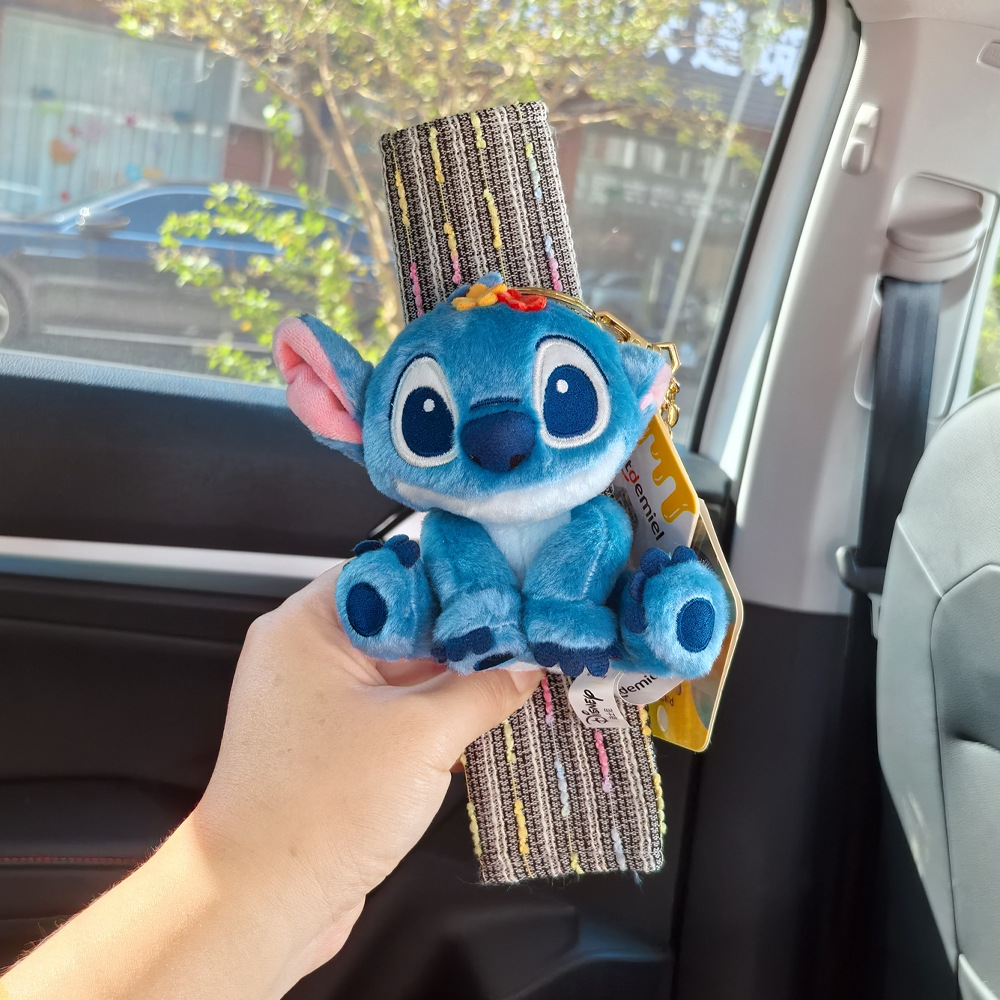 New Stitch Doll Car Seat Belt Shoulder Cover Car Decoration Anti-Stranglehold Anti-Wear Clothing Car Decoration
