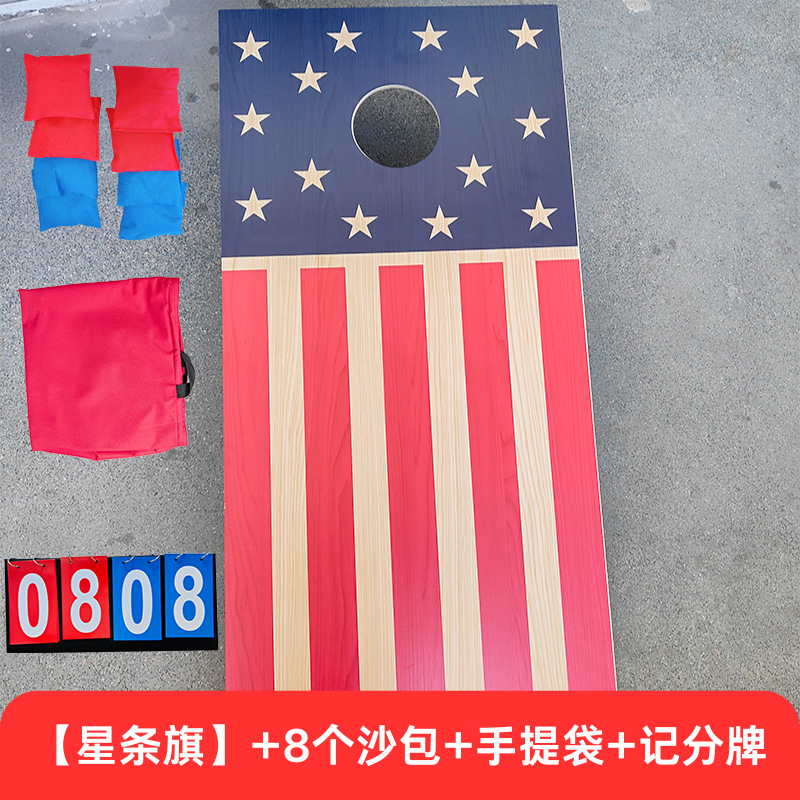 Bolsa de arena junta de lanzamiento al aire libre camping interior grupo de padres-hijos juego de construcción clásico americano bolsa de tela bola agujero de maíz personalizado