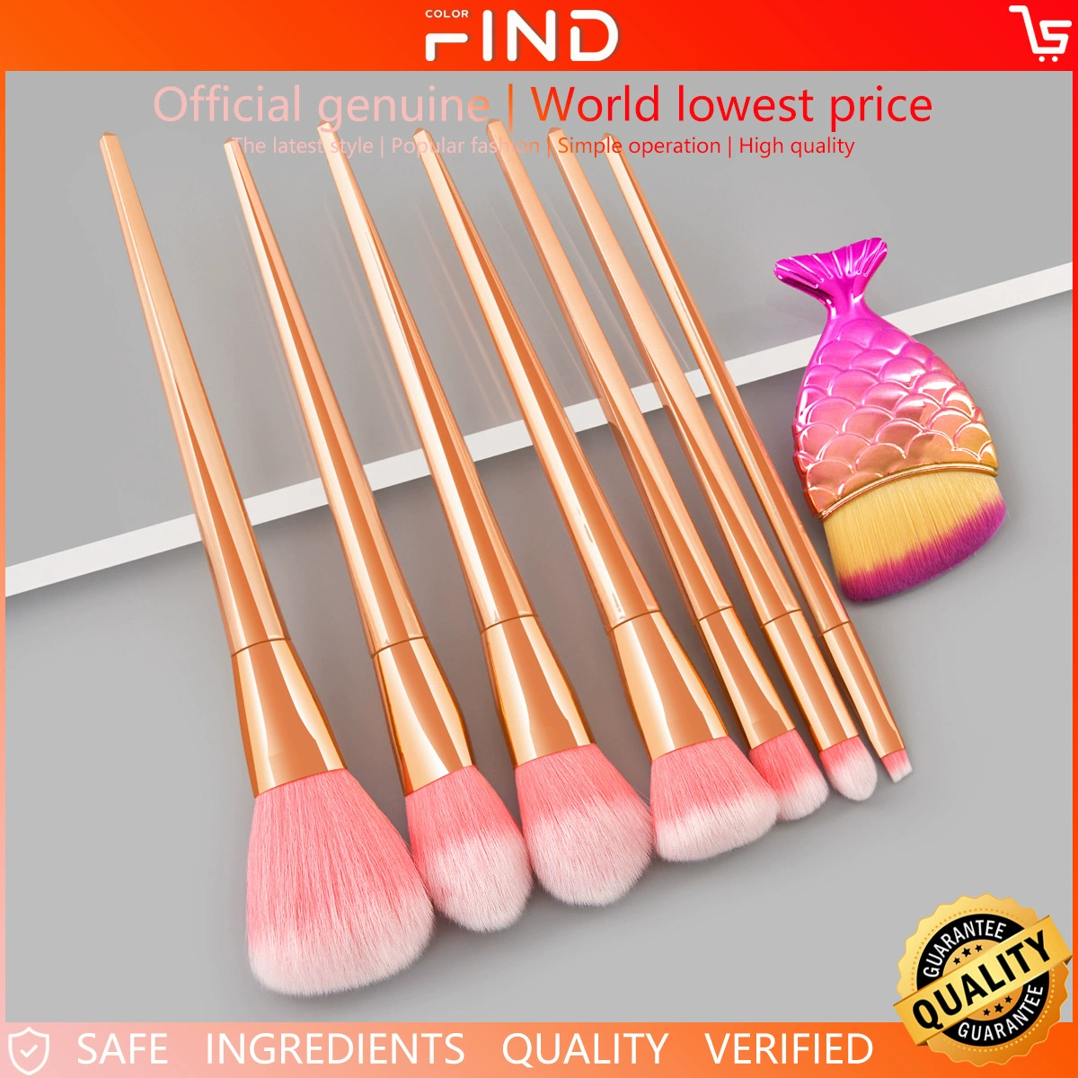 Brush for hair straightening, 8 pieces, (Cross-border trading)