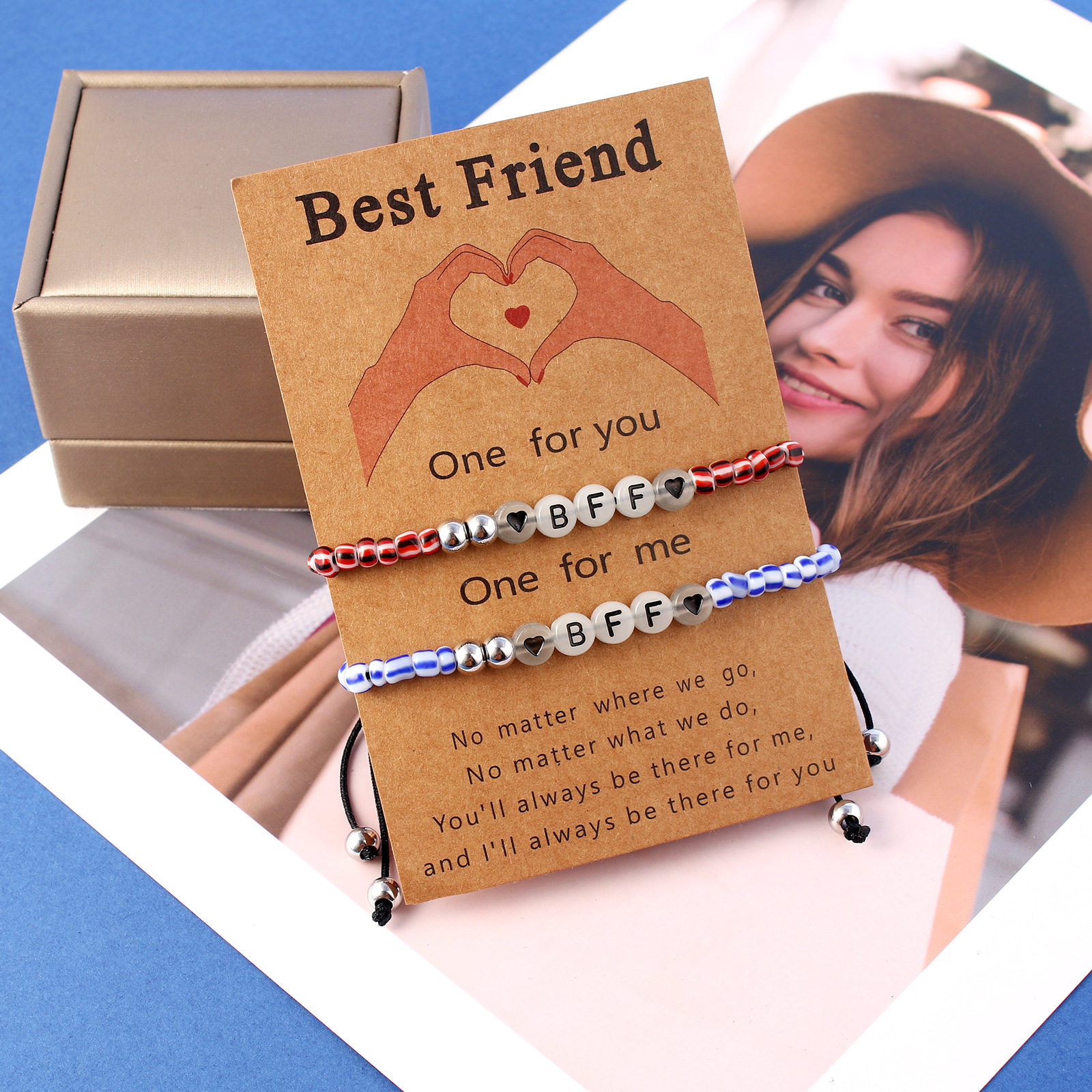 15g Weight Bracelets Classification 1 Pair Quantity Holiday Occasion Stainless Steel, Beaded Material Letter Pattern Unisex Gender Patchwork Design Fashion Style Fashion Letter Stainless Steel Beaded Patchwork Bracelets 1 Pair 4
