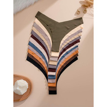 K 92114 Ice silk seamless low waist women underwear ��˿�޺�