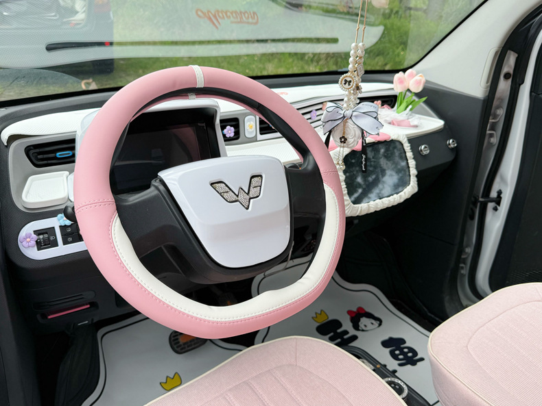 Fabric Cute Cartoon Breathable Car Seat Cover Full Set for Wuling Hongguang MINI 2020-2022