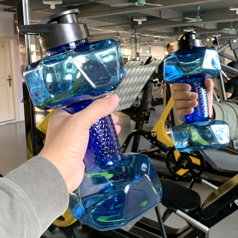 Gran capacidad de 2.5L taza de gimnasio creativa hervidor deportivo de agua taza espacial de plástico portátil para hombres taza a prueba de fugas de agua