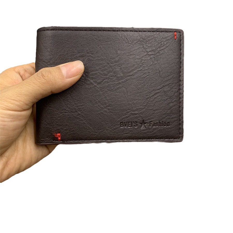 Portofel bărbătesc din piele moale, portofel de afaceri, portofel cu mai multe poziții pentru carduri, organizator de monede, portofel scurt pentru bărbați_voghion.com