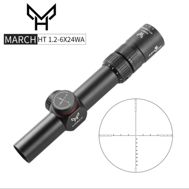 1.2 - 6 espejo de velocidad de mira ocho veces telescopio de alta definición modelo de equipo de pared de lanza juguete piezas de repuesto