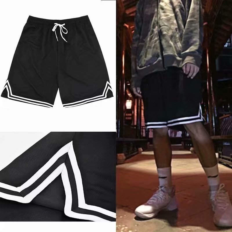 Pantalones cortos de baloncesto para hombres 2021 verano Delgado pantalones cortos sueltos Pantalones deportivos ropa exterior correr fitness casual pantalones medios