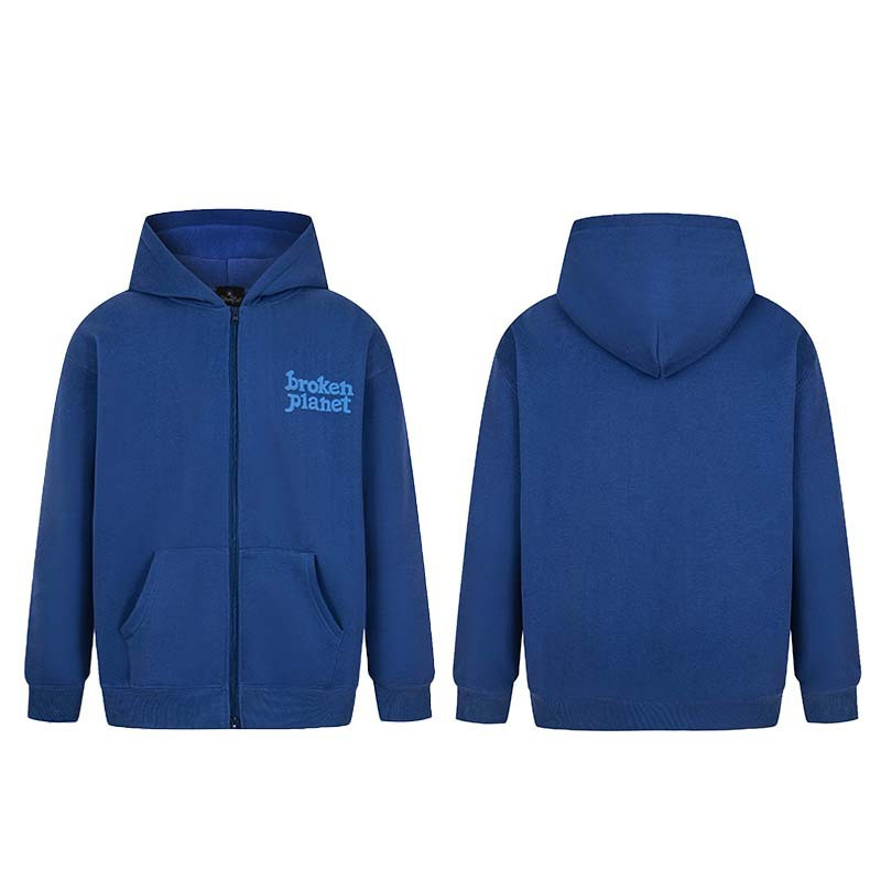 Broken Planet Foam-Printed Unisex Loose-Fitting Hooded Sweatshirt and Sweatpants Set