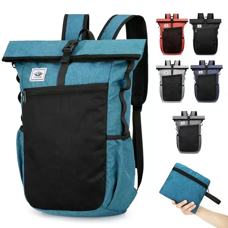 Cross-Border Wholesale Outdoor Folding Backpack Multifunctional Lightweight Backpack Japanese Mountaineering Bag Sports Travel Bag