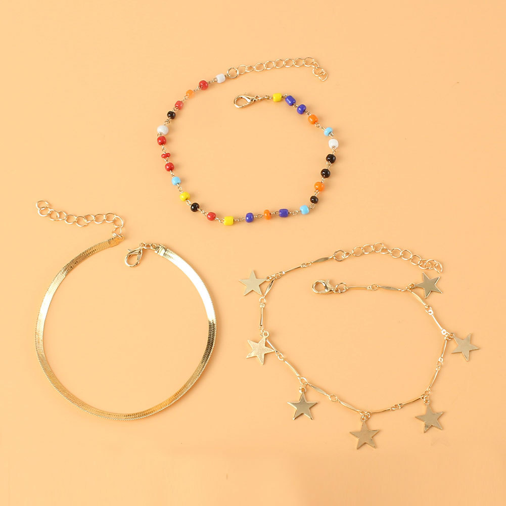 Fashion Lightning Star Alloy Anklet Wholesale display picture 3