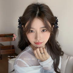 双层蝴蝶结公主头小抓夹甜美少女精灵耳发夹女刘海碎发侧边夹发饰