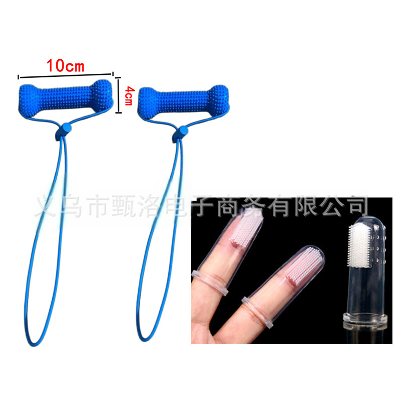 Blue (pack of two + 4 silicone toothbrushes)