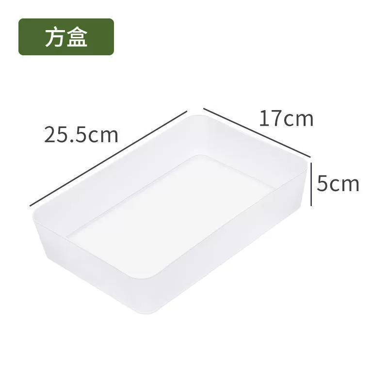 Desktop Transparent Plastic Cosmetic Drawer Organizer, PP Plastic, Multi-Size Modular Set