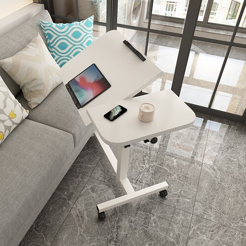 Simple Notebook Standing Office Computer Desk Bed Computer Desk Floor-standing Mobile Lift Bedside Table Wholesale