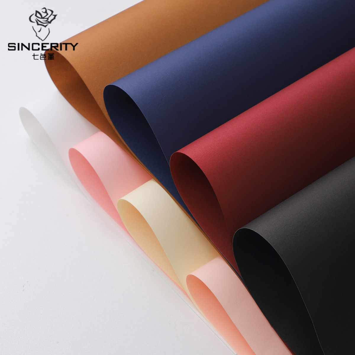 7 colores cordier sin cortar pequeño papel de flor engrosado material de embalaje de flores kraft ramo de flores papel de embalaje de flores