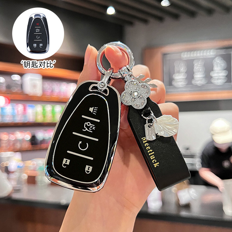 모델 B 5버튼 [실버 엣지 블랙] 싱글 쉘 + 프렌치 럭키 로프