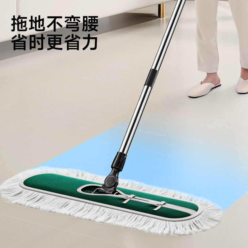 Mayflower Flat Mop, 60cm Wide, Single Mop Head, Large Dust Pusher for Wooden Floors, Marble, and Tiles