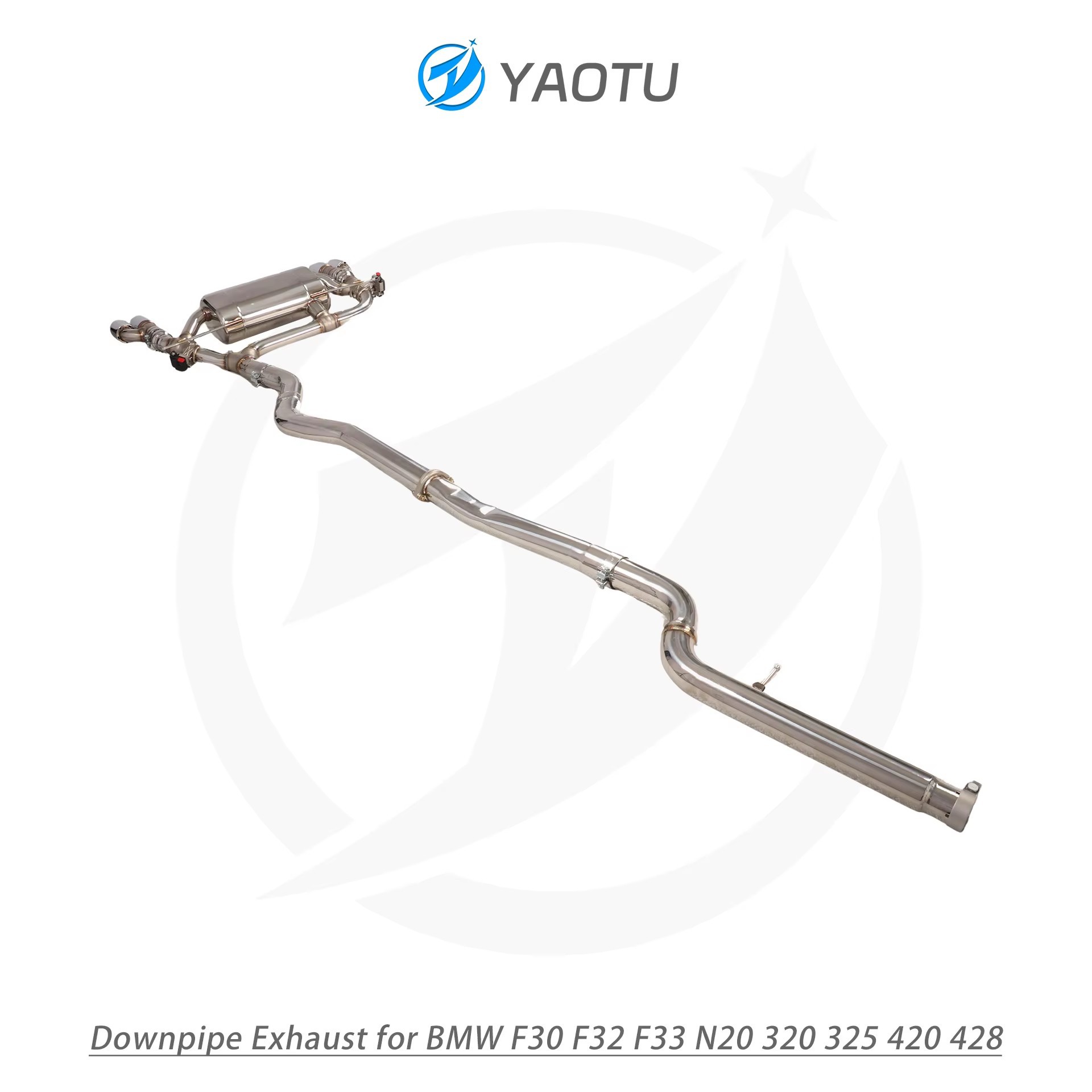 Suitable for BMW F32/F33 N55 335I 435I stainless steel exhaust system with valve