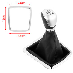 Suitable for Ford Focus manual transmission head large frame silver 5/6 speed shift dust cover shift lever