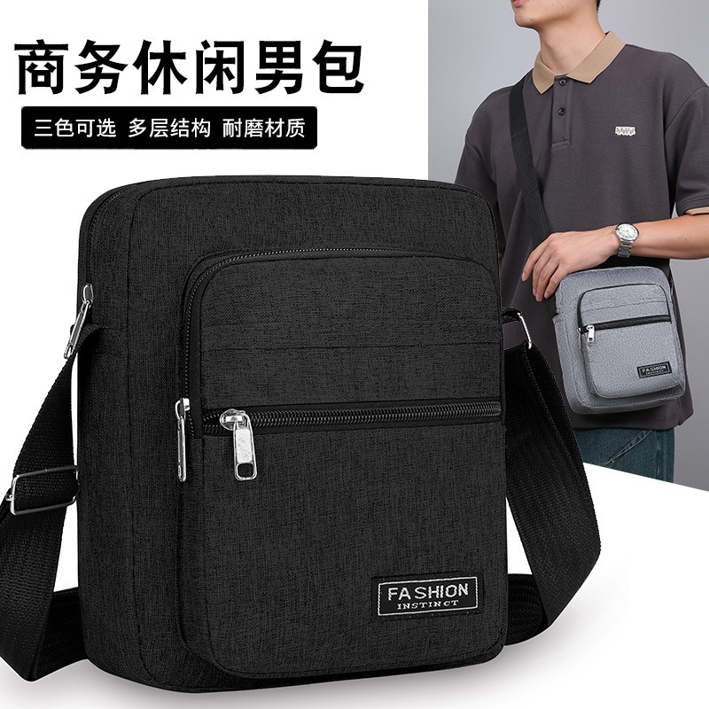 Bolso de hombre transfronterizo mini bolso de hombro ligero de negocios bolso de nylon de gran capacidad bolso multifuncional bolso pequeño al por mayor