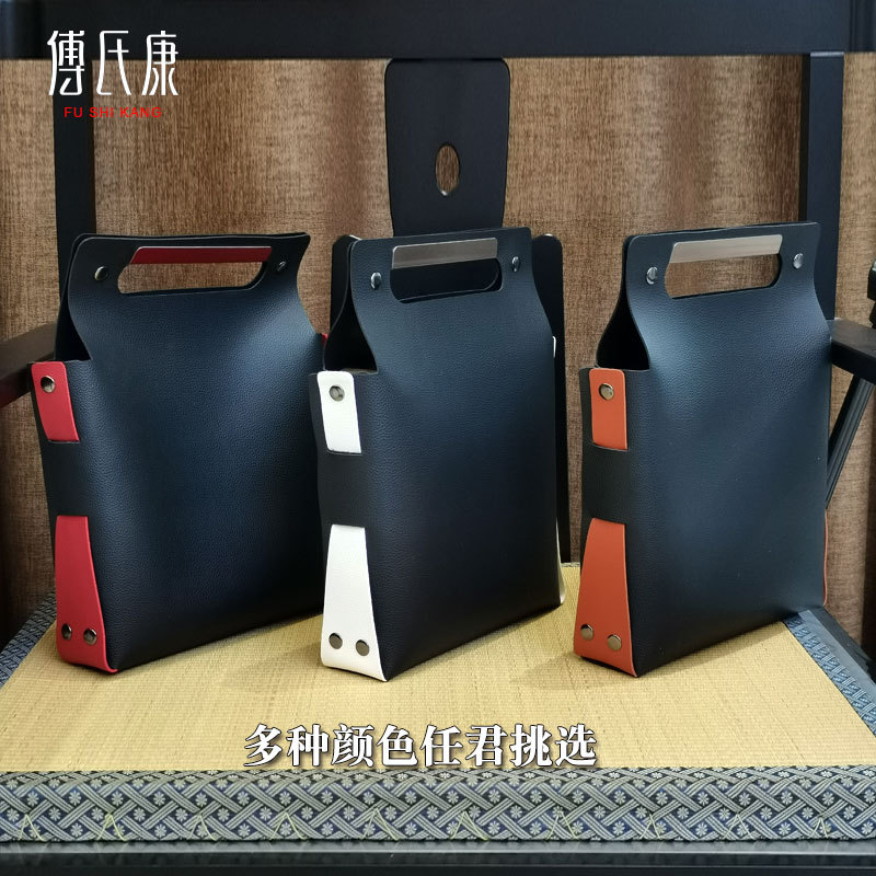 Gift bag gift box tote bag high-grade tea gift bag sea cucumber health care products leather packaging bag can be customized