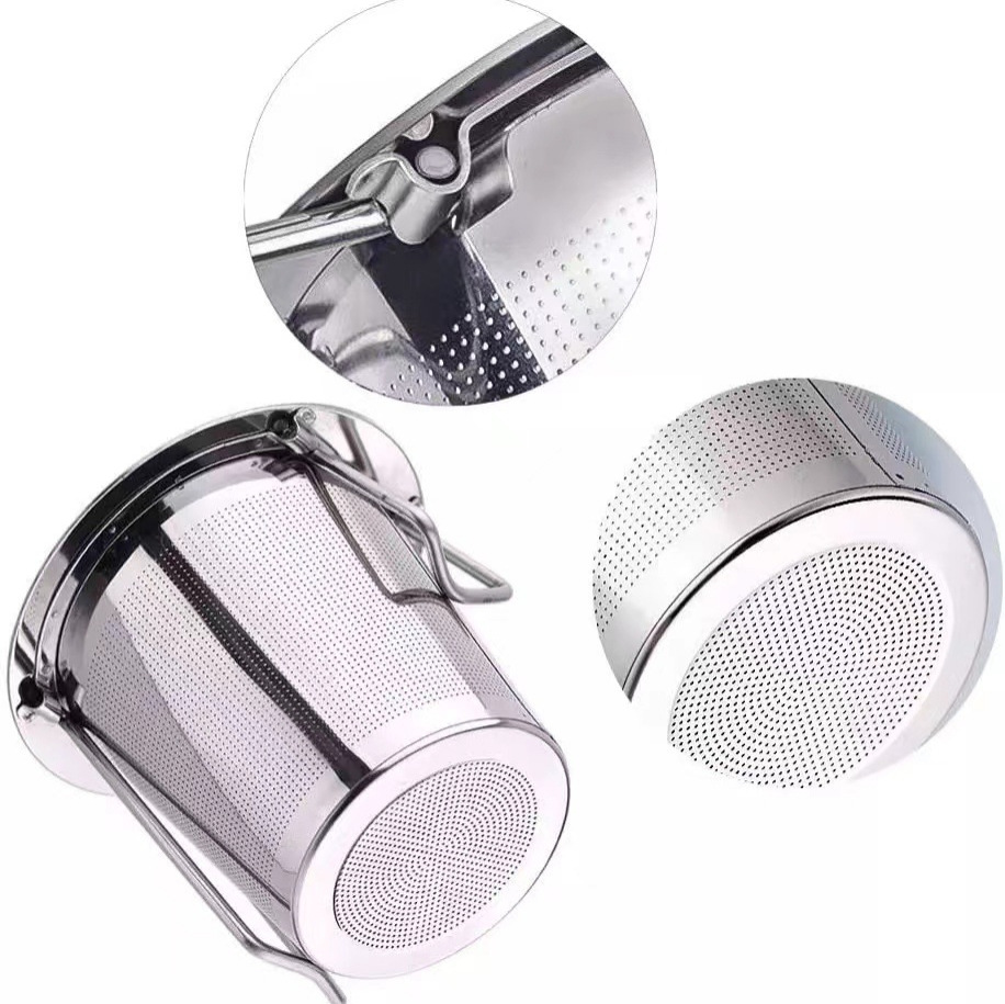 Colador de té 304 colador de té de acero inoxidable fabricante de té de metal colador de té creativo colador de té separador de té juego de té Accesorios