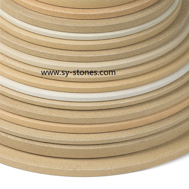 Baking and grilling High temperature resistant Round pizza board Pizza plate with pizza knife Cordierite pizza board
