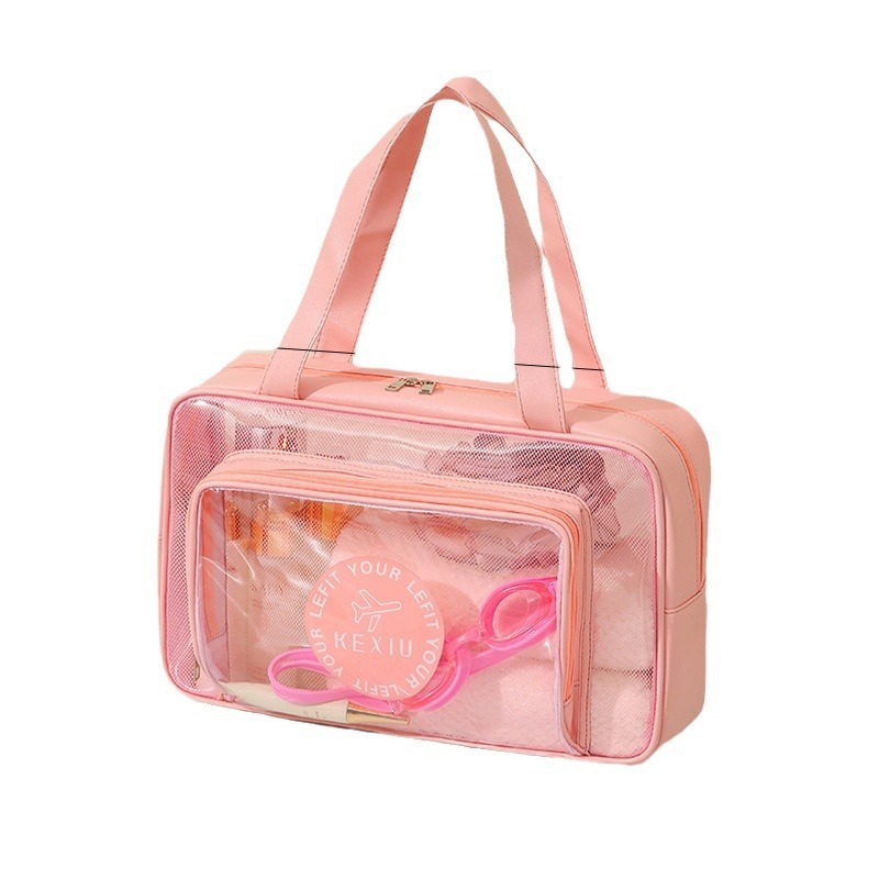 Bolsa de natación separada en seco y húmedo para mujer, gran capacidad de viaje portátil, fitness portátil, natación, baño, lavado, bolsa de almacenamiento