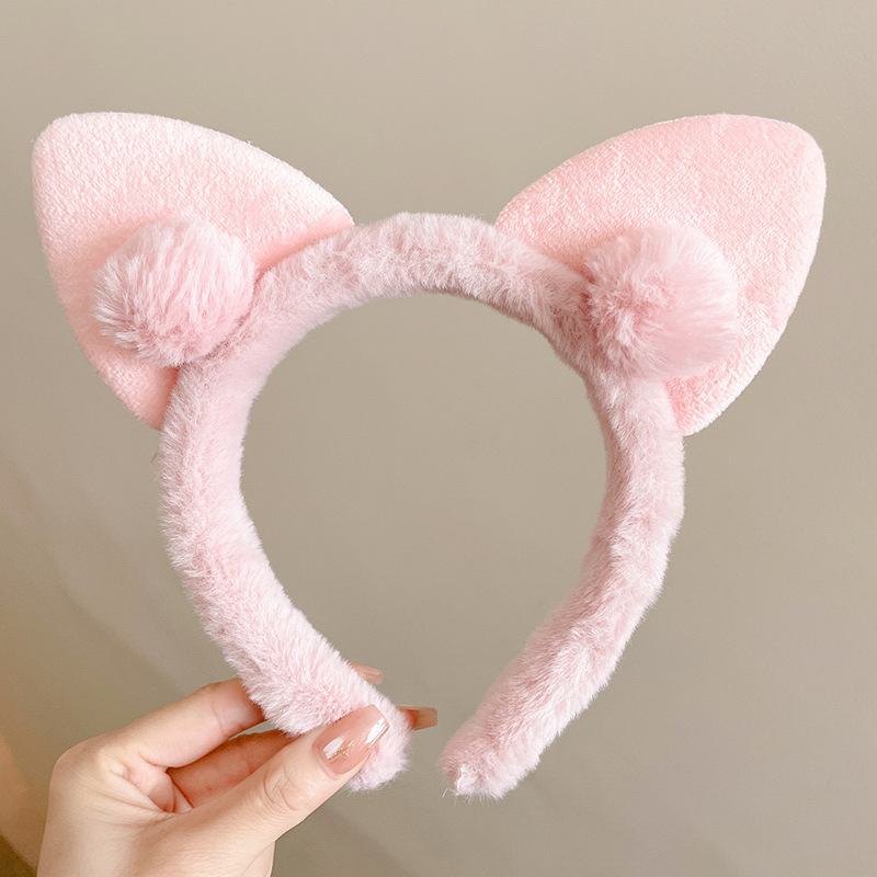 Cute pelúcia lavado facial correa de cabello para mujeres 2025 nuevo tipo de máscara especial para el cabello de maquillaje atar cabello correa de cabello