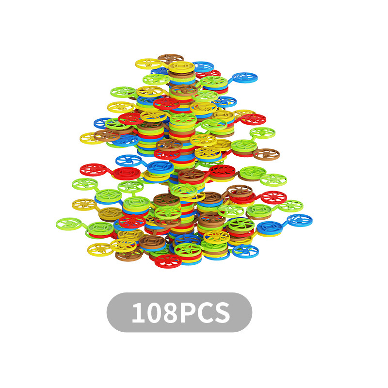 árbol de pila de equilibrio bloque de construcción interactivo padre-hijo iluminación infantil puzzle de pila de pila de alta pila de música de equilibrio árbol juguete de inserción image 7